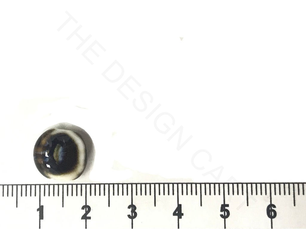 Black Disc Spherical Ceramic Beads (4323286908997)