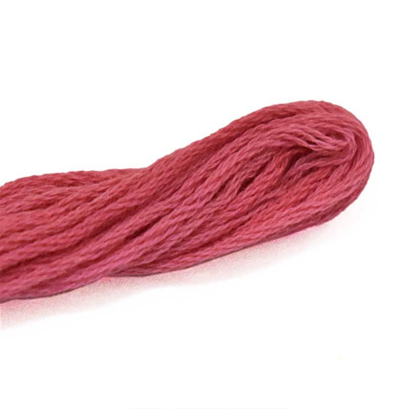 frenchrosepinkcolorhandembroiderystrandedcottonthreads