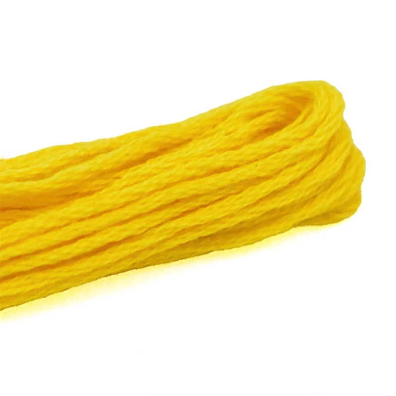 yellowcolorhandembroiderystrandedcottonthreads