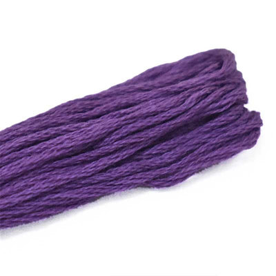 violetcolorhandembroiderystrandedcottonthreads