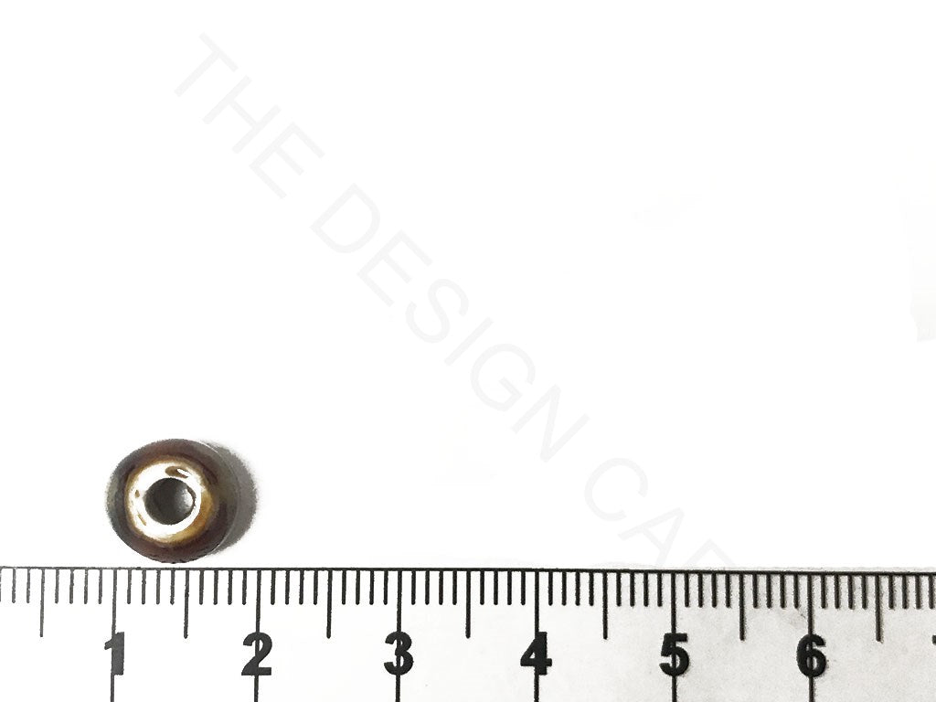 Brown Disc Circular Ceramic Beads (4323287269445)