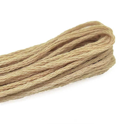 lightbrowncolorhandembroiderystrandedcottonthreads