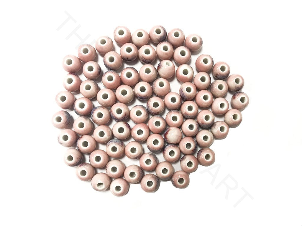 Light Pink Disc Circular Ceramic Beads (4323287302213)