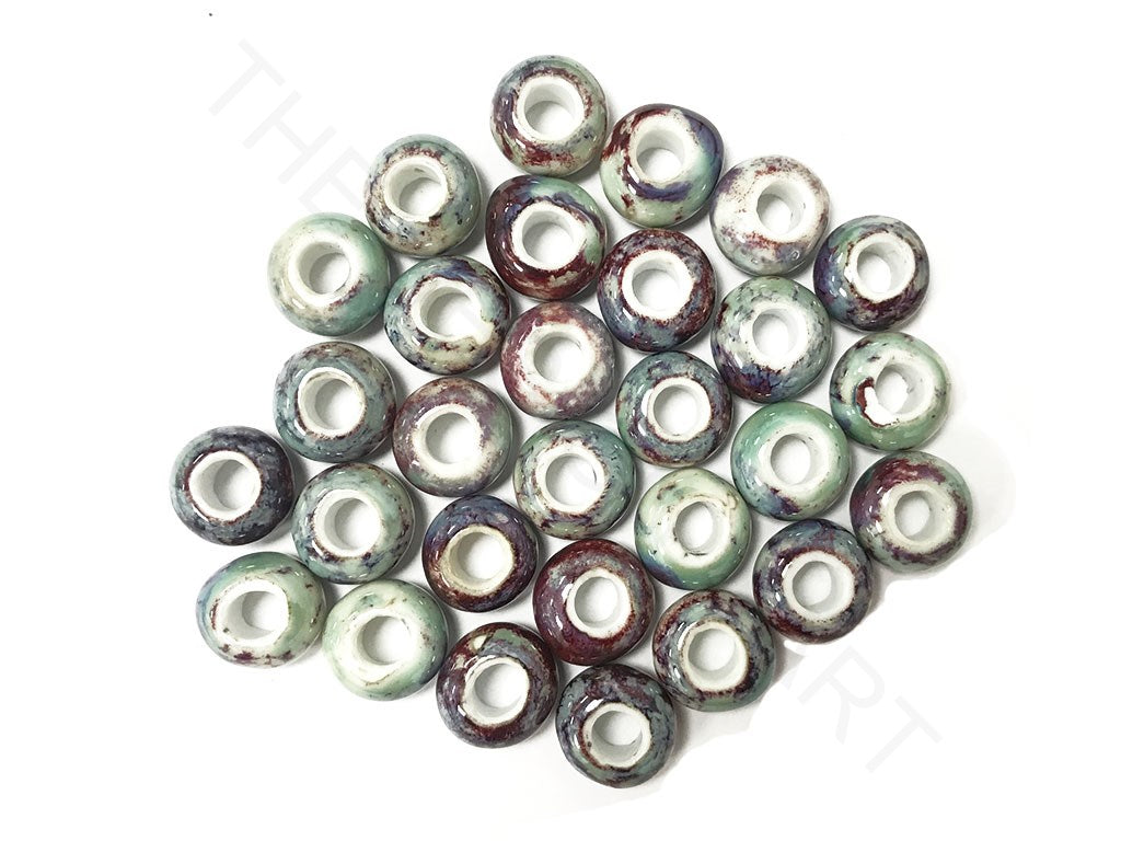 Multicolour Disc Circular Ceramic Beads (4323287400517)
