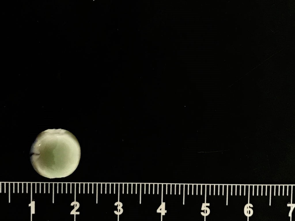 Green Maroon Disc Spherical Ceramic Beads (4323287892037)