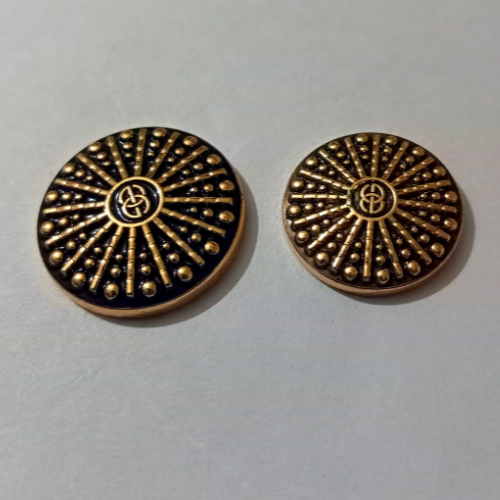 golden-black-chakra-designer-metal-buttons