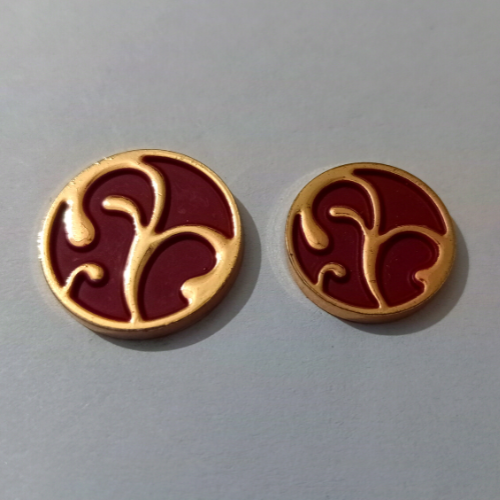 golden-maroon-unique-design-buttons