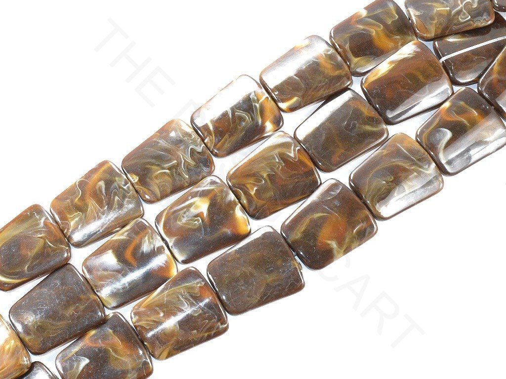 Brown Marble Resin Beads | The Design Cart (3787347132450)