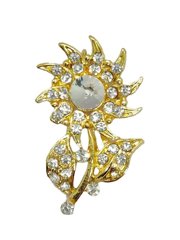 Golden Designer Brooch