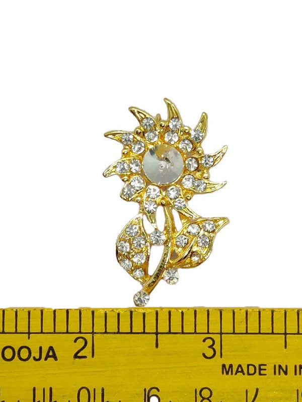 Golden Designer Brooch