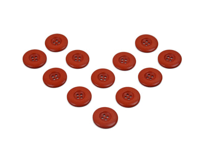 Dark Orange Matte Finish Chalk Buttons