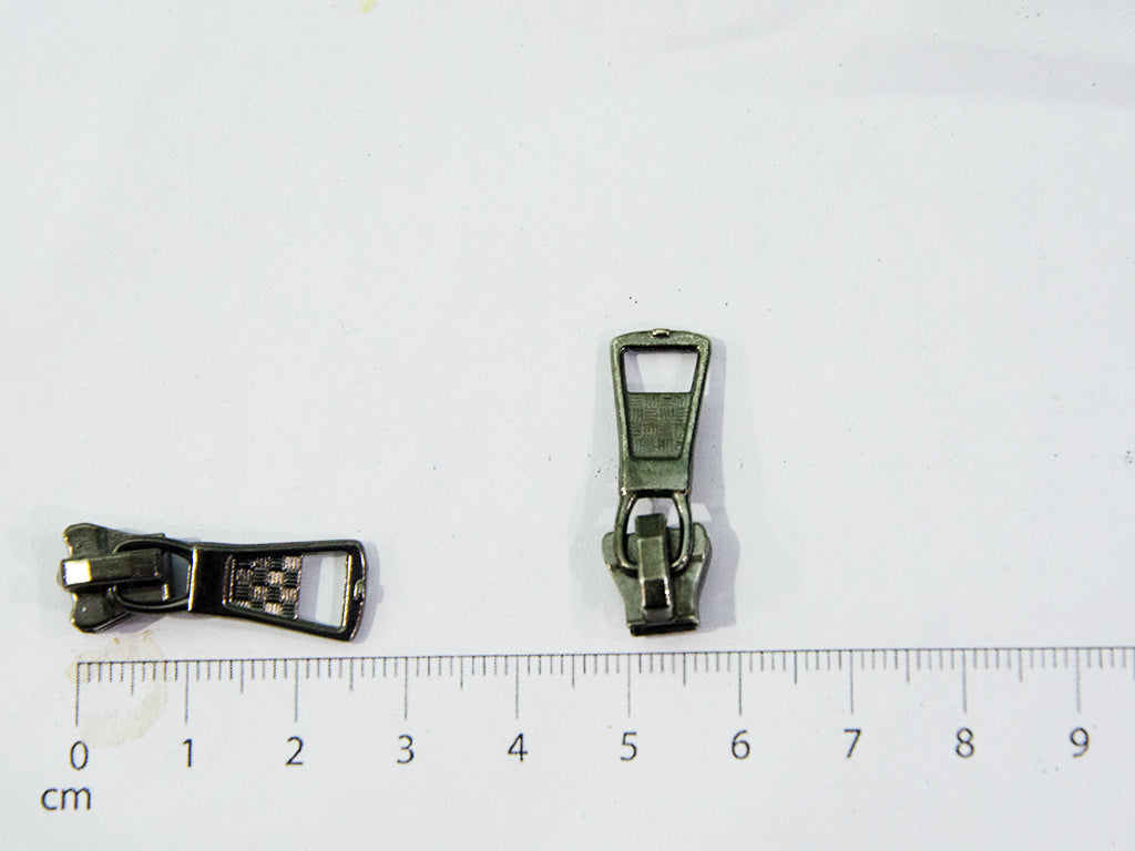 Antique Copper Zipper Sliders / Pull Tabs