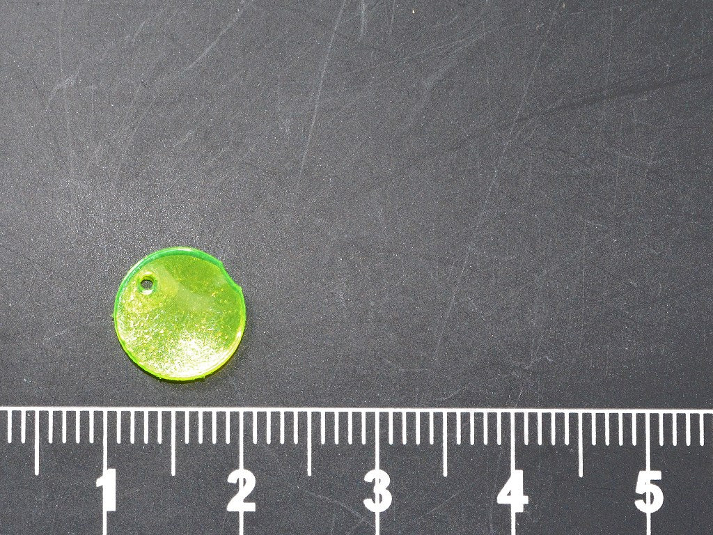Green Single Hole Round Plastic Sequins | The Design Cart (1827262529570)