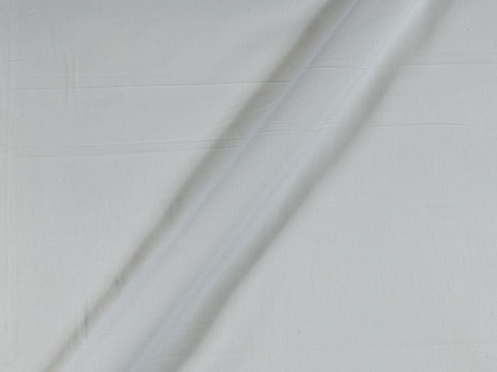 White Cotton Satin Plain Dyed Fabric