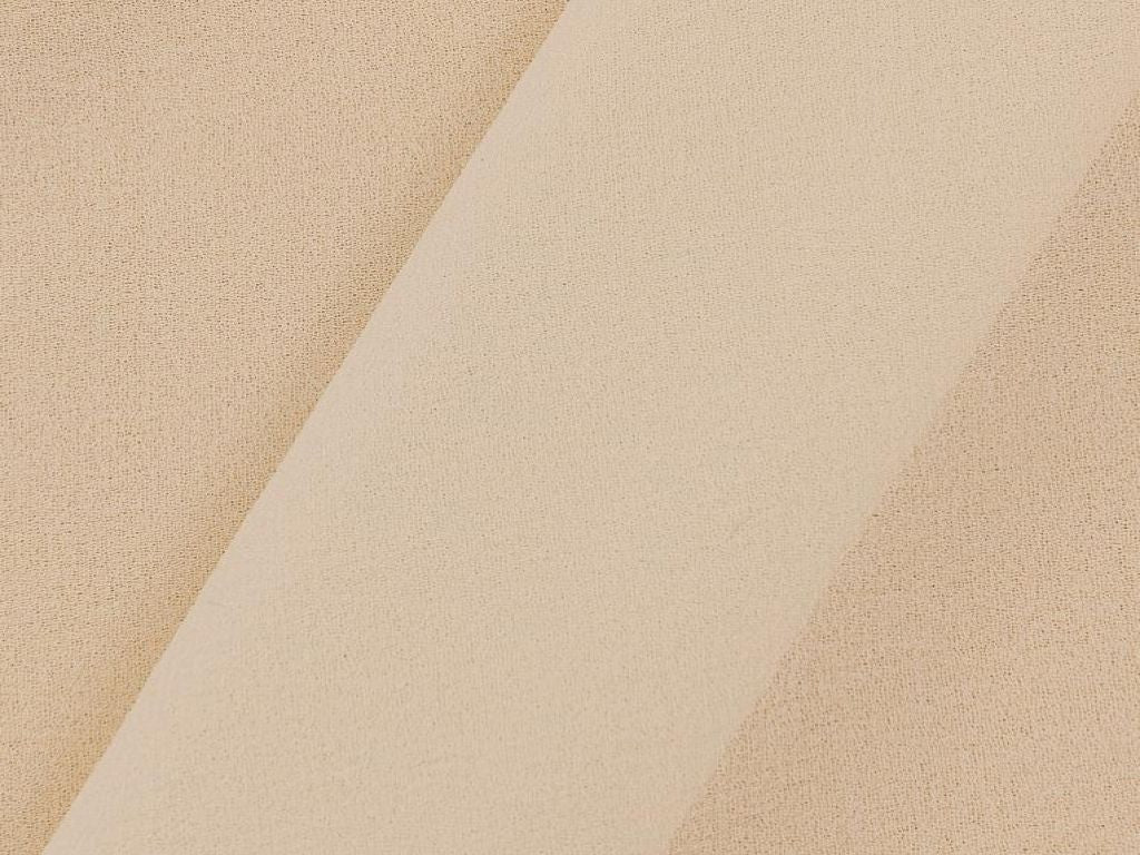 Cream Polyester Diamond Georgette Fabric