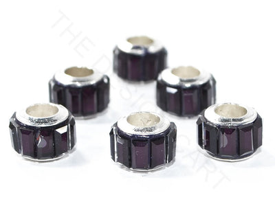 Purple Spacer Beads with Glass Stones | The Design Cart (3840767950882)