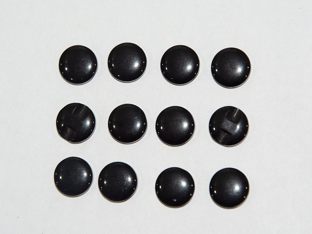 Black Circular Marble Acrylic Buttons