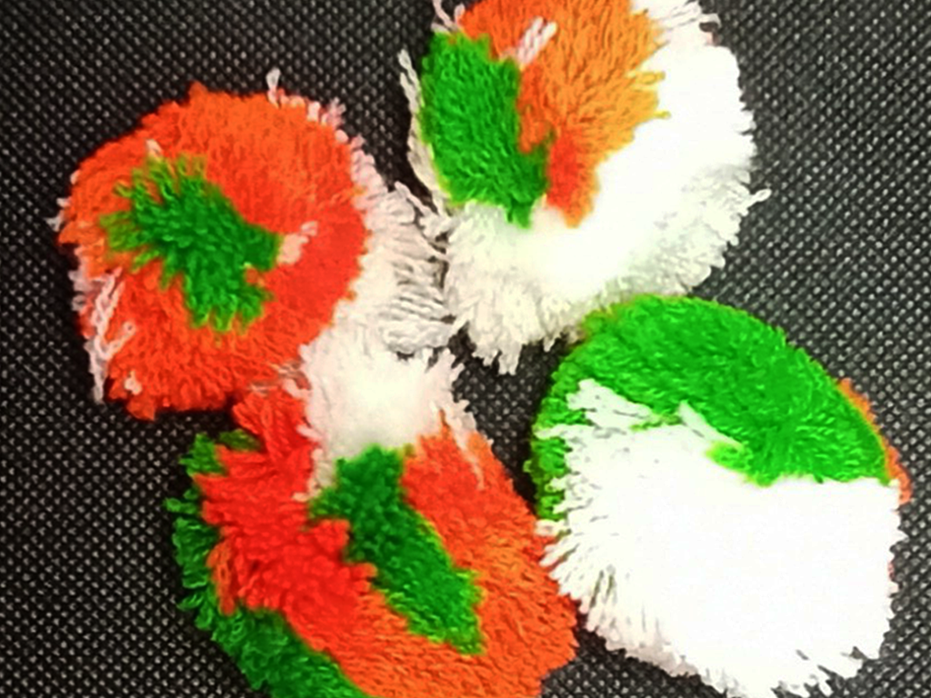 Tricolor Pom Pom