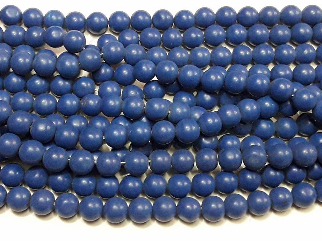 Dark Blue 2 Circular Glass Beads | The Design Cart (4351284805701)