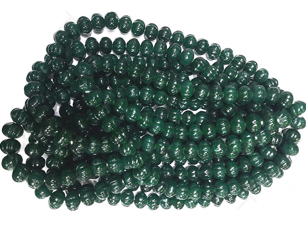 Dark Green Pumpkin Acrylic Beads | The Design Cart (4333693960261)