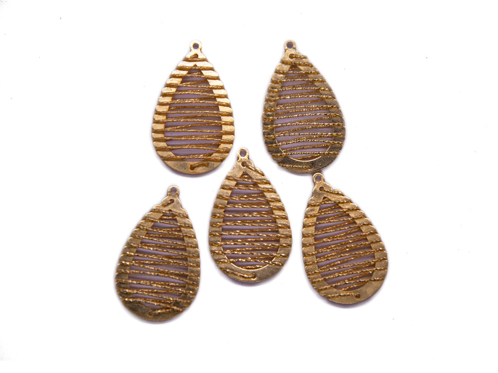 Golden Drop Metal Pendants