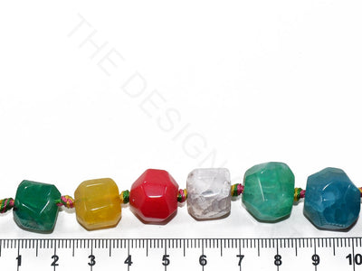 Multicolour Round Faceted Agate Stones | The Design Cart (3785175662626)
