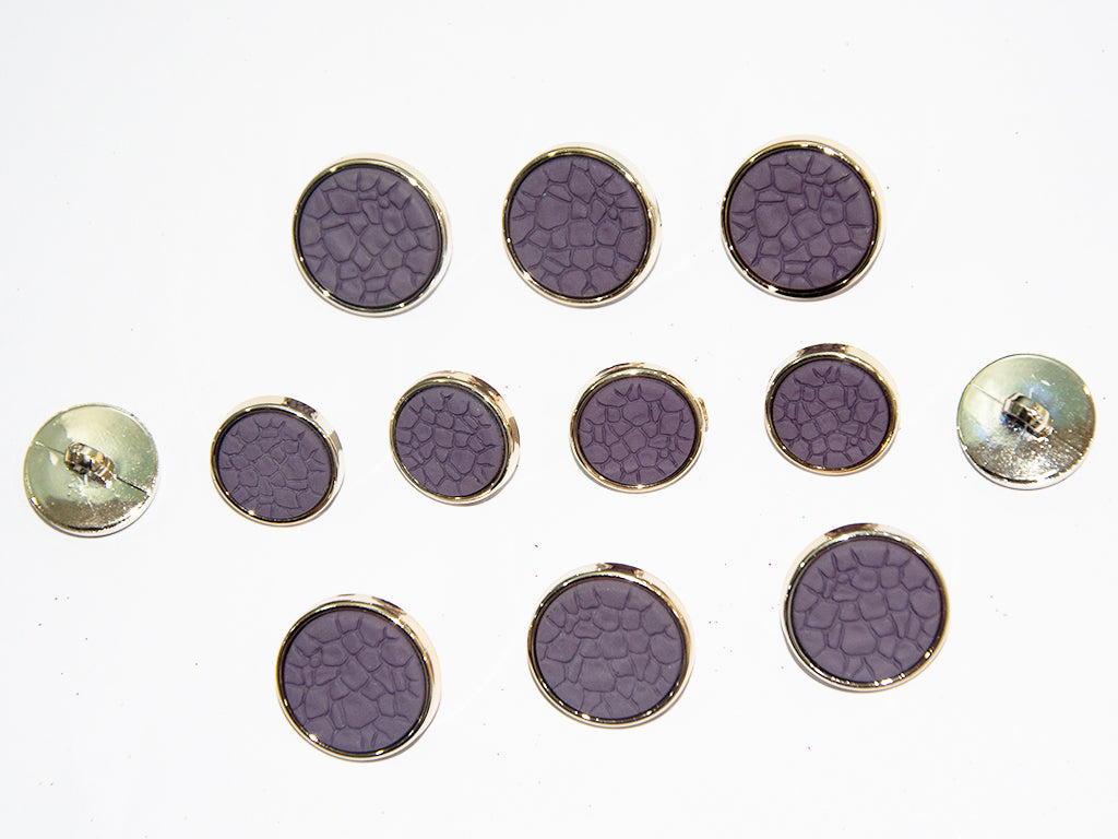 Purple Designer Acrylic Suit Buttons