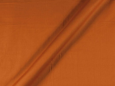 Rust Cotton Satin Plain Dyed Fabric