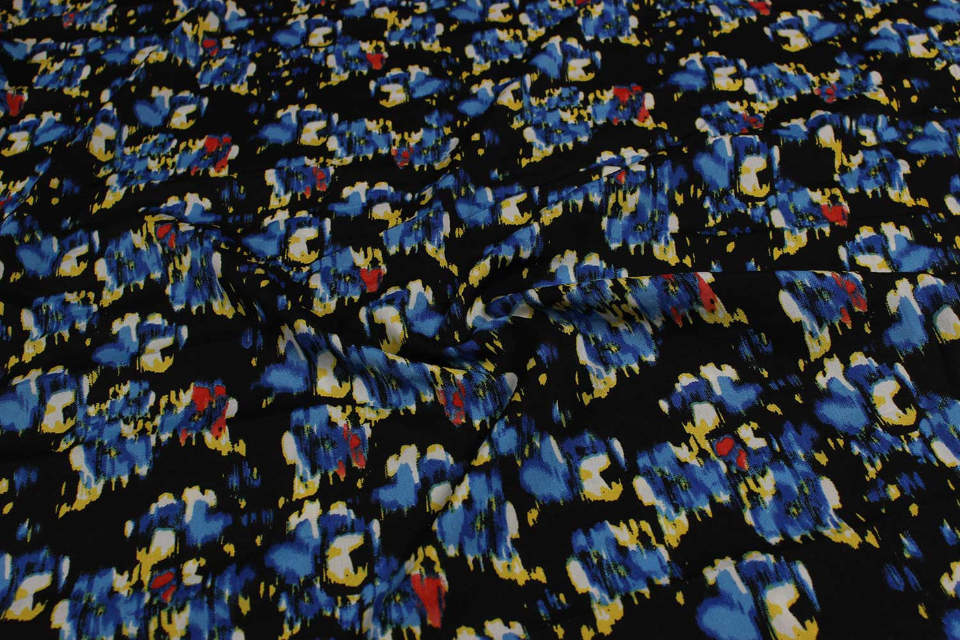 Multicolor Printed Crepe Fabric