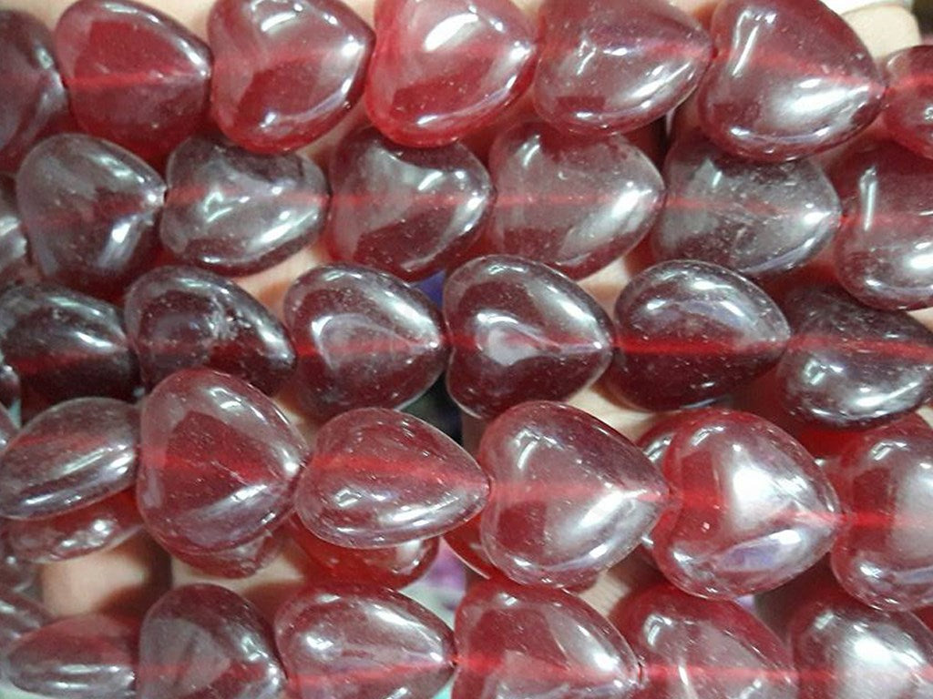 Maroon Heart Semi Precious Jade Stones | The Design Cart (4333699825733)