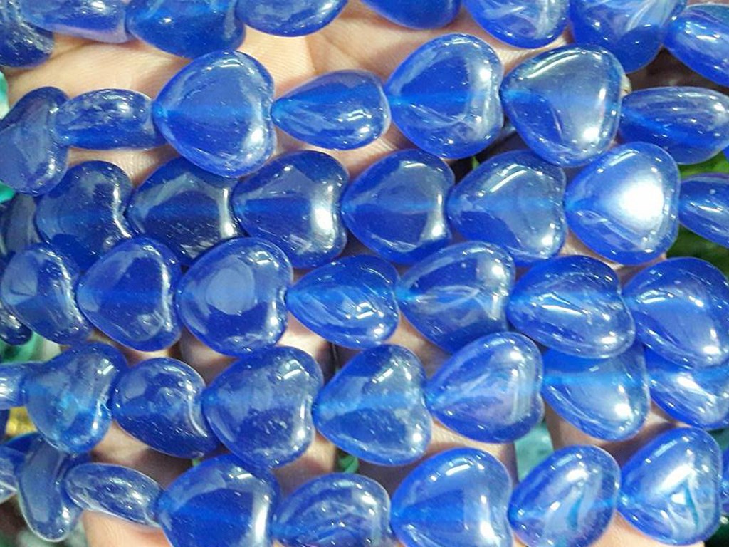 Blue Heart Semi Precious Jade Stones | The Design Cart (4333699989573)