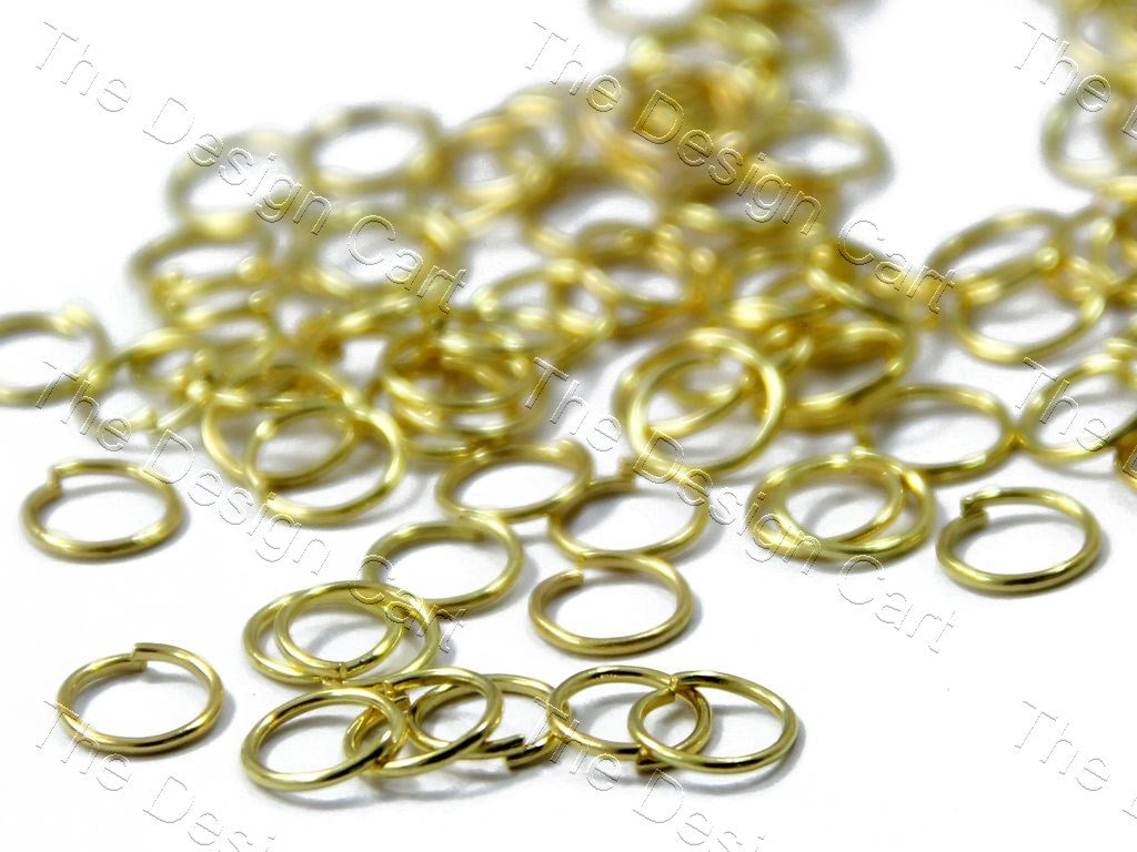 Golden Brass Jump Rings | The Design Cart (1378216837154)