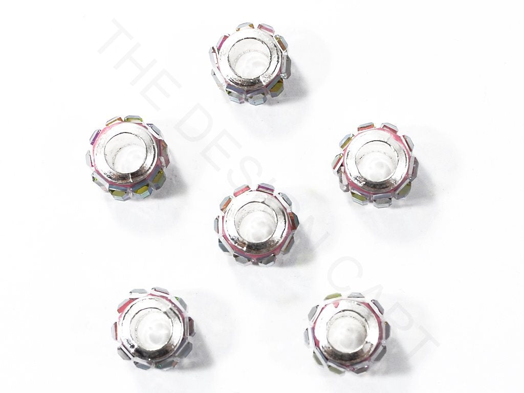 Multicolour Spacer Beads with Glass Stones | The Design Cart (3840768081954)