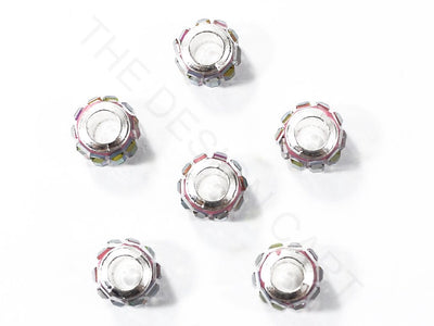 Multicolour Spacer Beads with Glass Stones | The Design Cart (3840768081954)