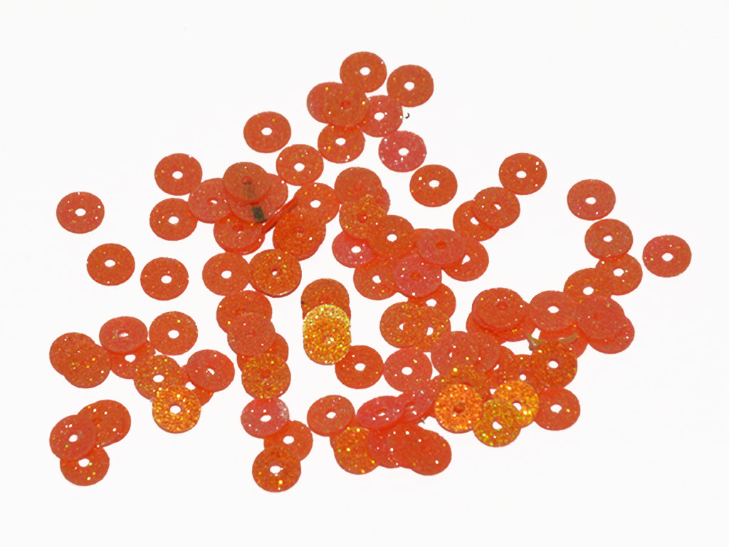 Orange Rainbow Centrehole Plastic Sequins