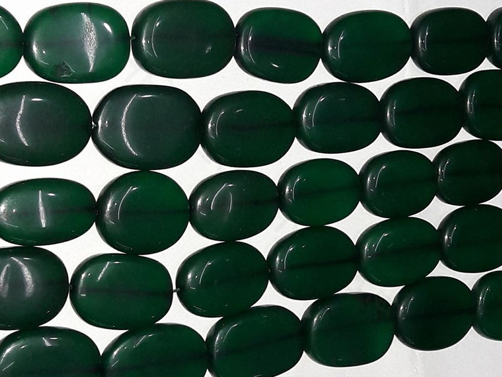 Dark Green Faceted Quartz Tumble Beads | The Design Cart (4333700317253)