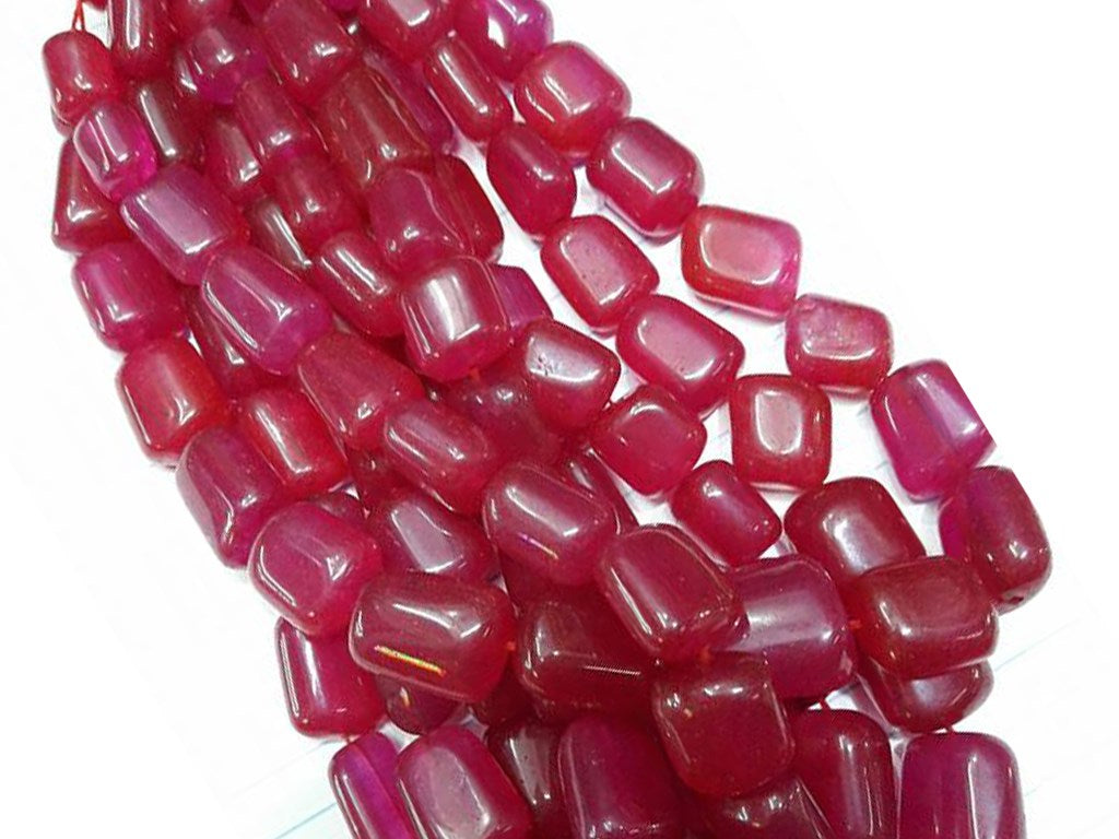 Magenta Pink Faceted Quartz Tumble Beads | The Design Cart (4333700350021)