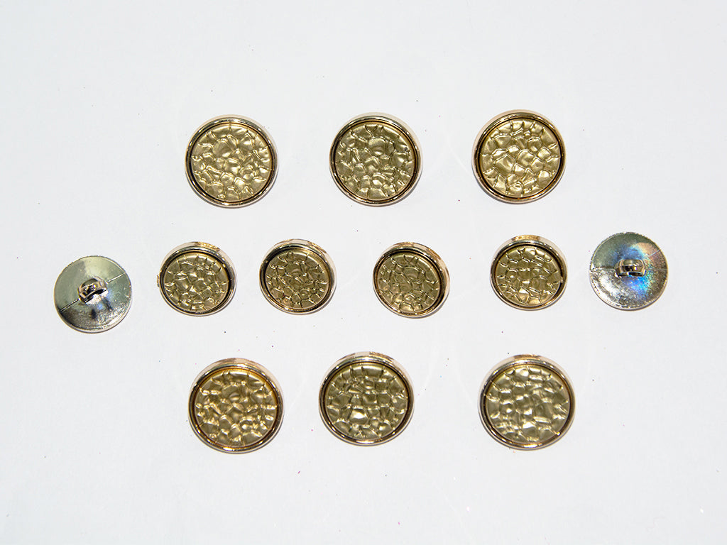 Golden Designer Acrylic Suit Buttons