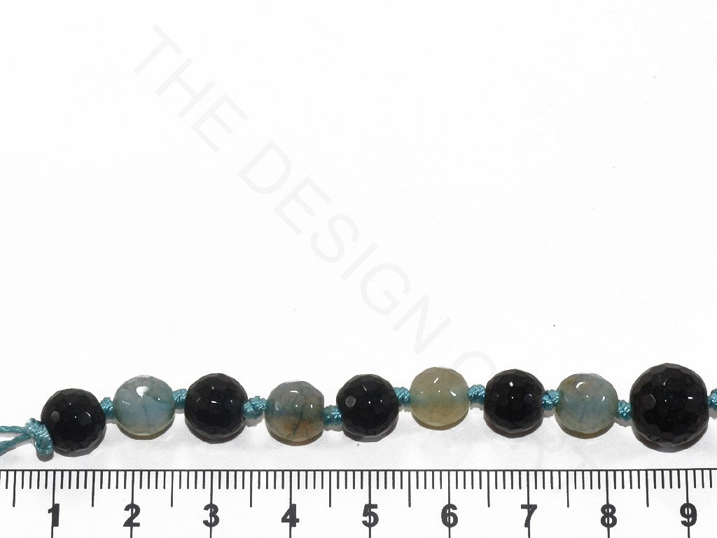 Black Blue Round Agate Stones | The Design Cart (3785176219682)
