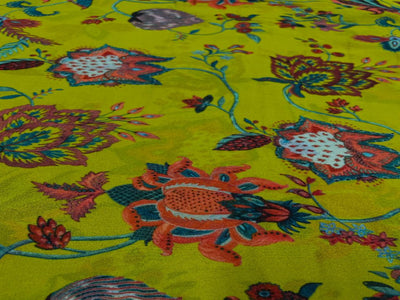 Multicolor Traditional Georgette Fabric