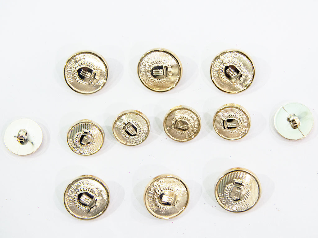 Golden Designer Acrylic Suit Buttons