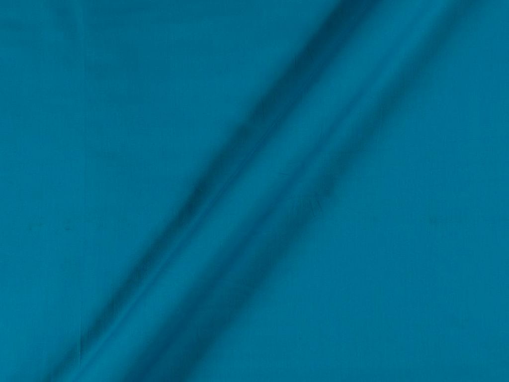 Ocean Blue Cotton Satin Plain Dyed Fabric