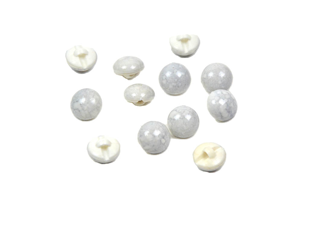 Light Gray Marble Round Acrylic Buttons