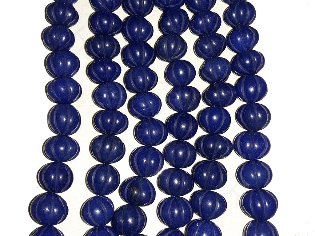 Dark Blue Semi Precious Jade Beads | The Design Cart (4333700776005)