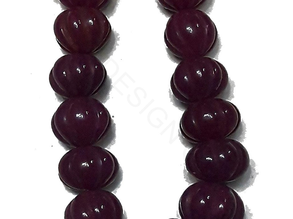 Wine Red Semi Precious Jade Beads | The Design Cart (4333700808773)