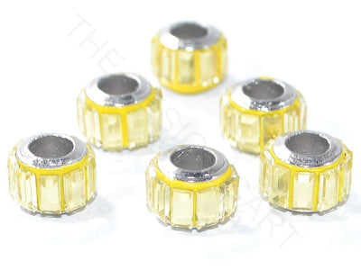 Yellow Spacer Beads with Glass Stones | The Design Cart (3840768278562)