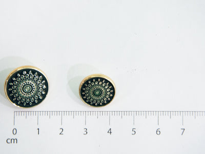 Green Designer Acrylic Suit Buttons