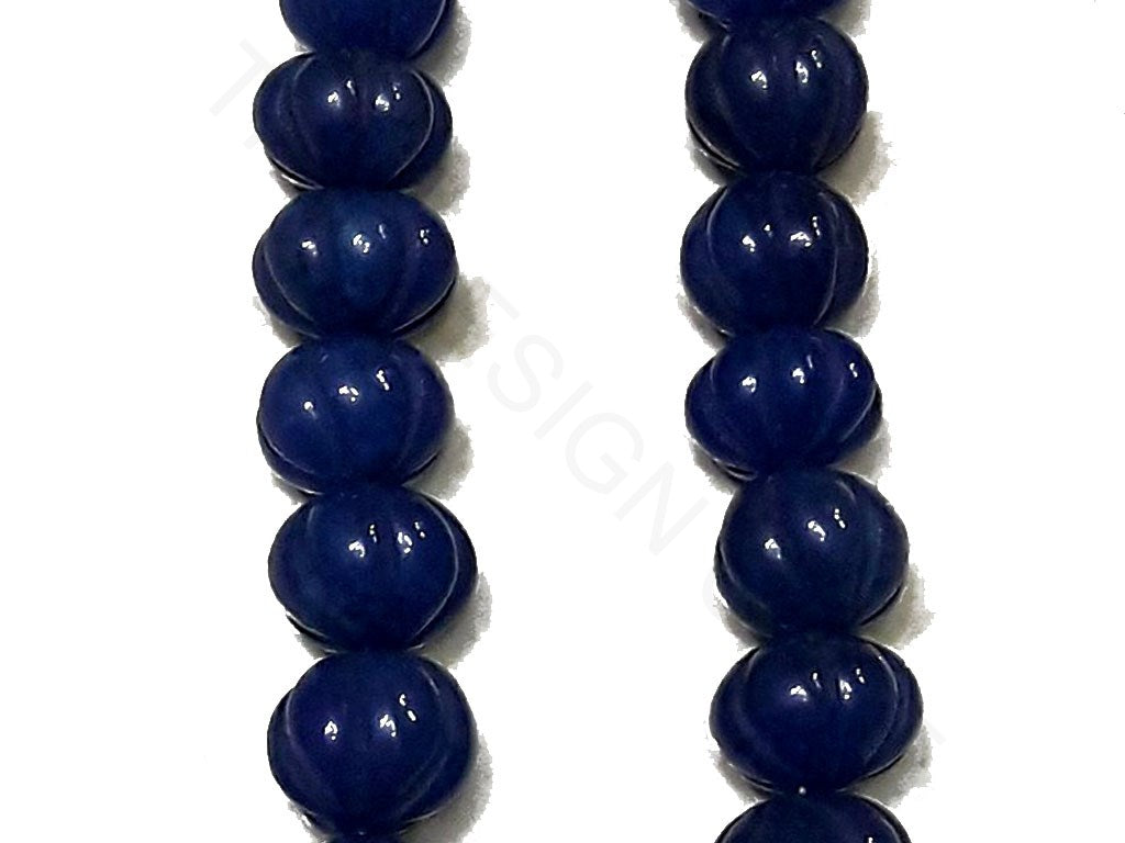 Dark Blue 2 Semi Precious Jade Beads | The Design Cart (4333700874309)