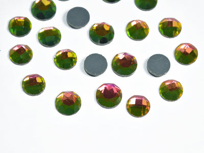 Green Circular Glass Stones