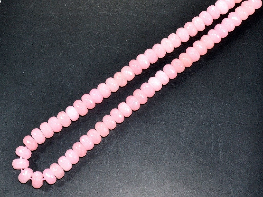 Pastel Pink Round Jade Semi Precious Stones | The Design Cart (3785189556258)